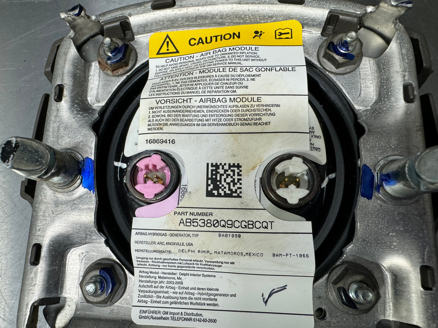 2003-2006 CADILLAC ESCALADE GM AIR BAG OEM #L207