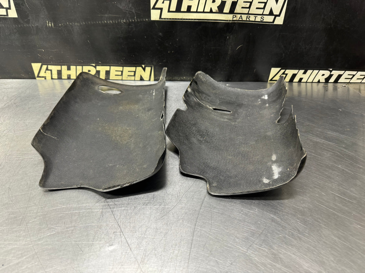 97-04 C5 CORVETTE ENGINE FUEL RAIL COVERS CARBON FIBER #N931