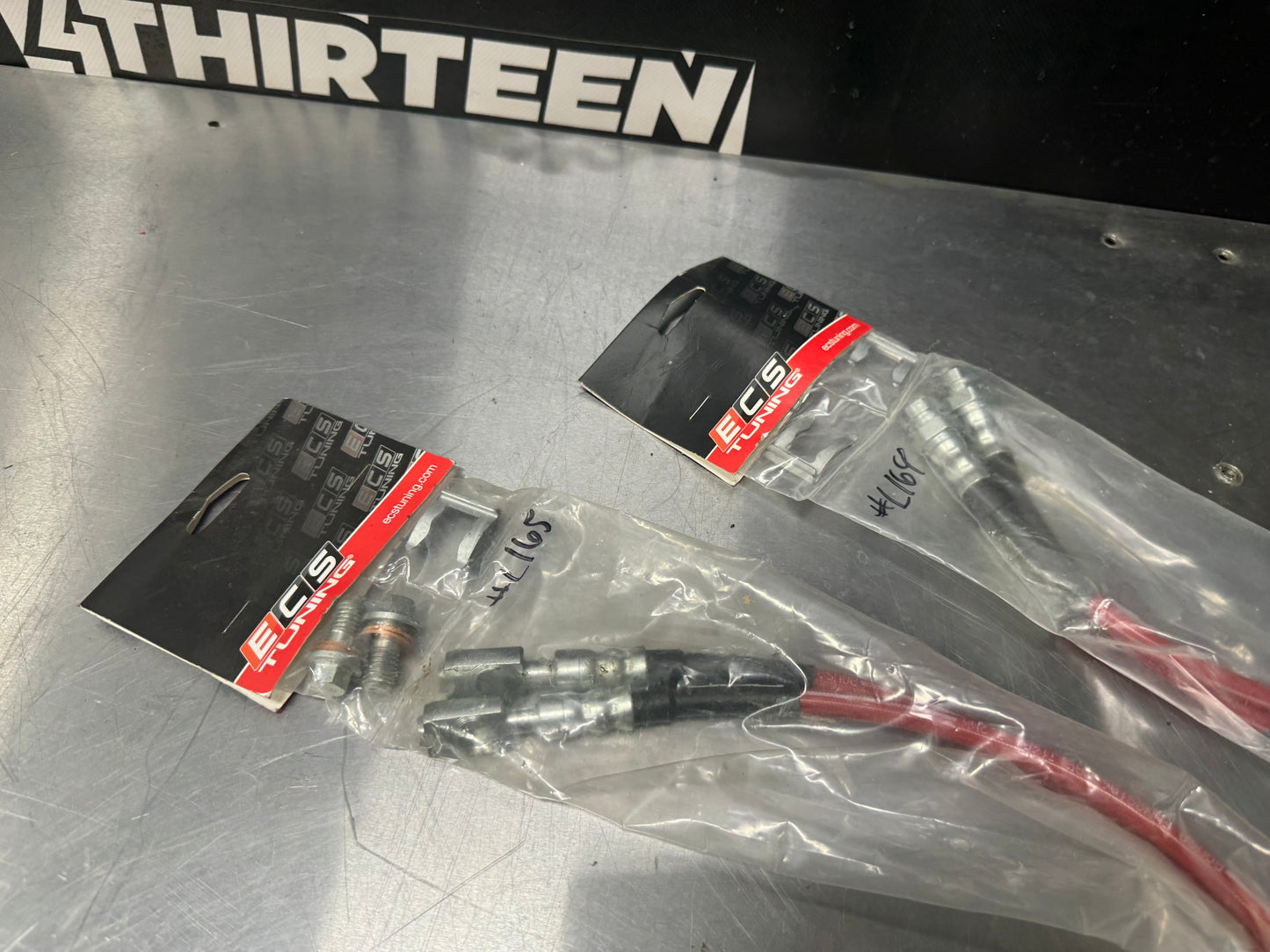 2006 VW GTI ECS TUNING EXACT FIT STAINLESS STEEL FRONT $ REAR BRAKE LINES #L164