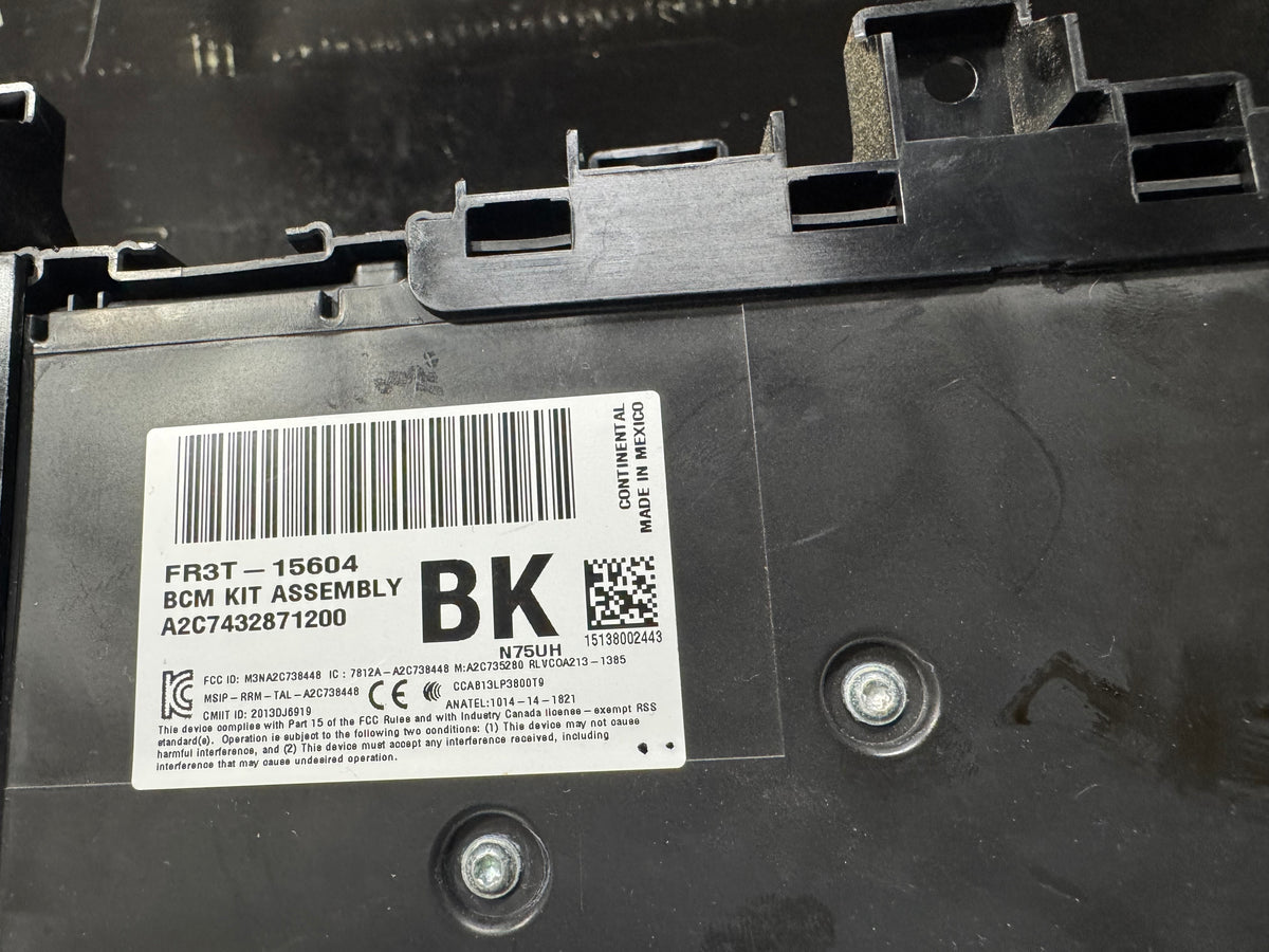 2015 FORD MUSTANG GT BCM INTERIOR FUSE BOX FR3T-15604-BK OEM #V58