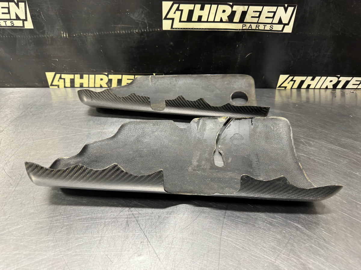 97-04 C5 CORVETTE ENGINE FUEL RAIL COVERS CARBON FIBER #N931