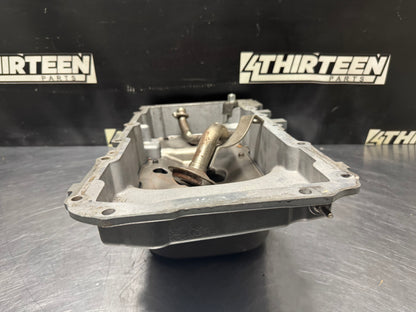 10-15 CHEVY CAMARO LS3 6.2L OIL PAN W/ OIL PICK UP AND WINDAGE TRAY OEM #N413