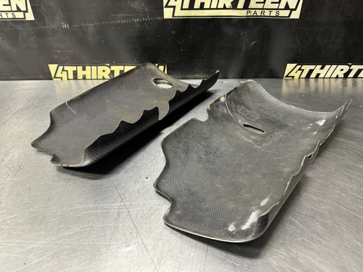97-04 C5 CORVETTE ENGINE FUEL RAIL COVERS CARBON FIBER #N931