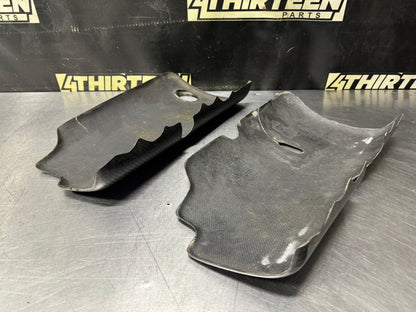 97-04 C5 CORVETTE ENGINE FUEL RAIL COVERS CARBON FIBER #N931