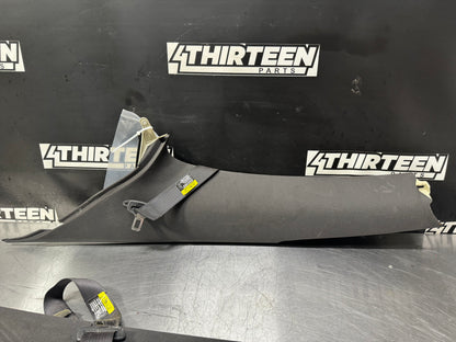 04-06 PONTIAC GTO C PILLAR INTERIOR TRIM SET LH AND RH WITH SEAT BELTS #L421