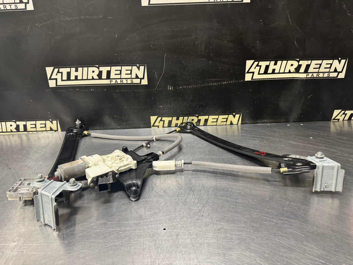 2015 FORD MUSTANG LH DRIVER SIDE WINDOW MOTOR REGULATOR ASSEMBLY OEM #V54