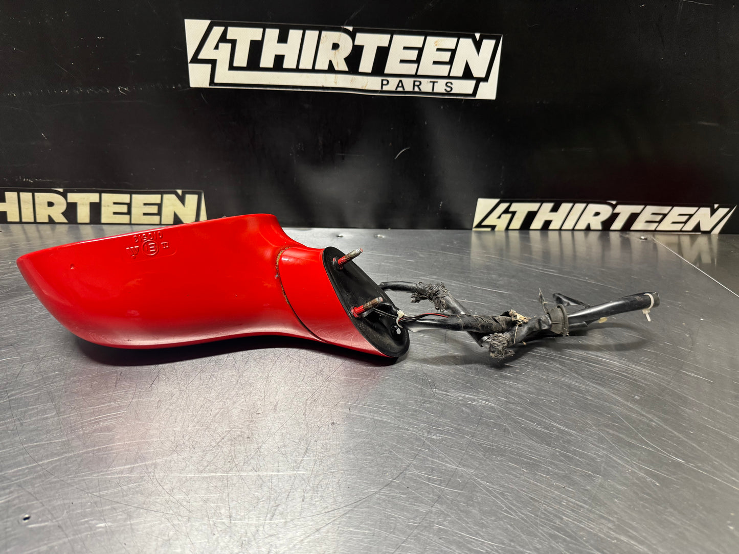 1997-2004 CORVETTE C5 LF DRIVER SIDE MIRROR TORCH RED OEM #N238