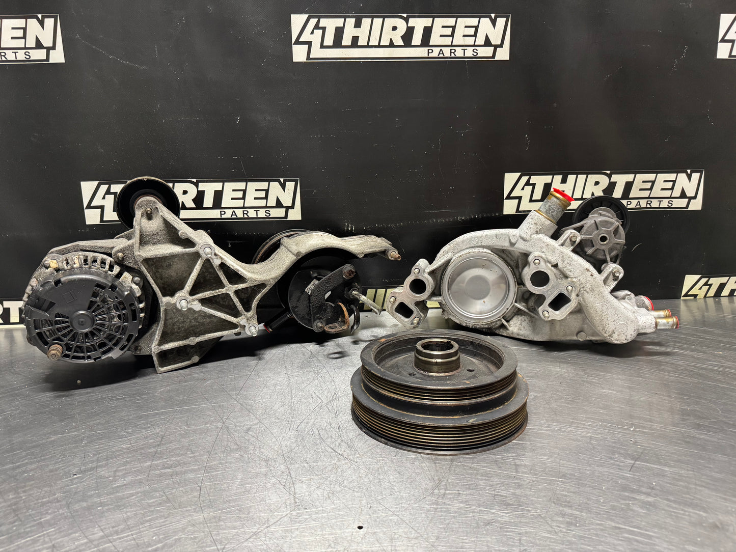 07-13 GM TRUCK LS 6.0L 5.3L FRONT DRIVE SERPENTINE ASSEMBLY #N449