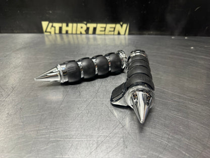AFTERMARKET MOTORCYCLE SPIKE HANDLE BAR GRIPS FOR HARLEY DAVIDSON #N789