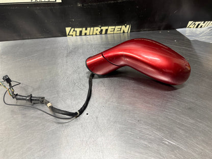 1997-2004 CORVETTE C5 LF DRIVER SIDE MIRROR MAGNETIC RED #N736