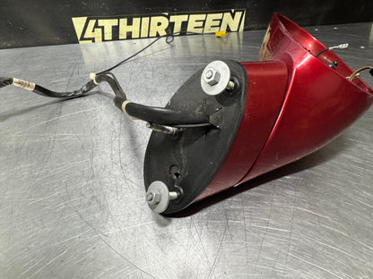 1997-2004 CORVETTE C5 LF DRIVER SIDE MIRROR MAGNETIC RED #N736