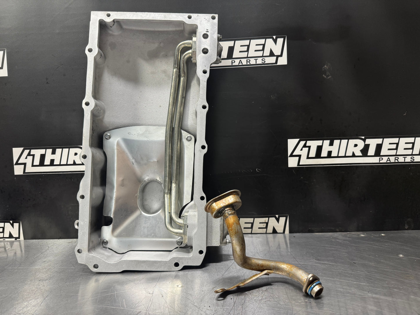 04-06 PONTIAC GTO OIL PAN LS1 LS2 OEM 5.7 6.0 FRONT SUMP OEM AND TRAY #L418