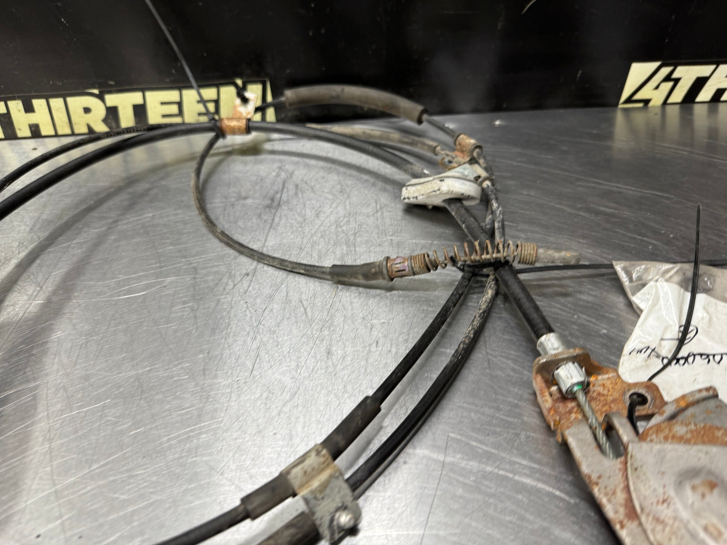97-04 CORVETTE C5 E BRAKE HANDLE AND CABLES OEM #N856