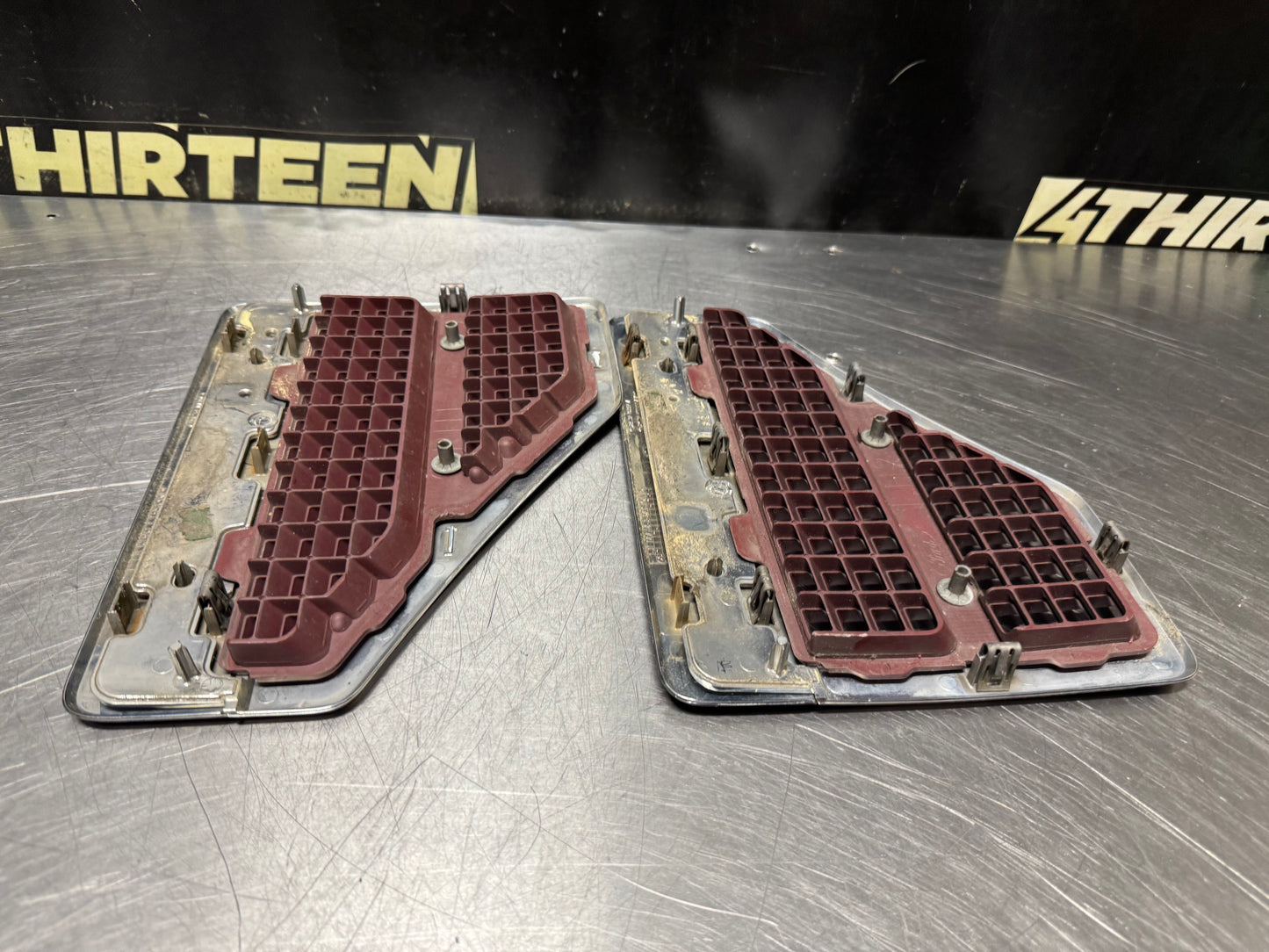 08-10 FORD F450 LH AND RH FENDER BADGES 8C34-45000A72-B OEM #N762