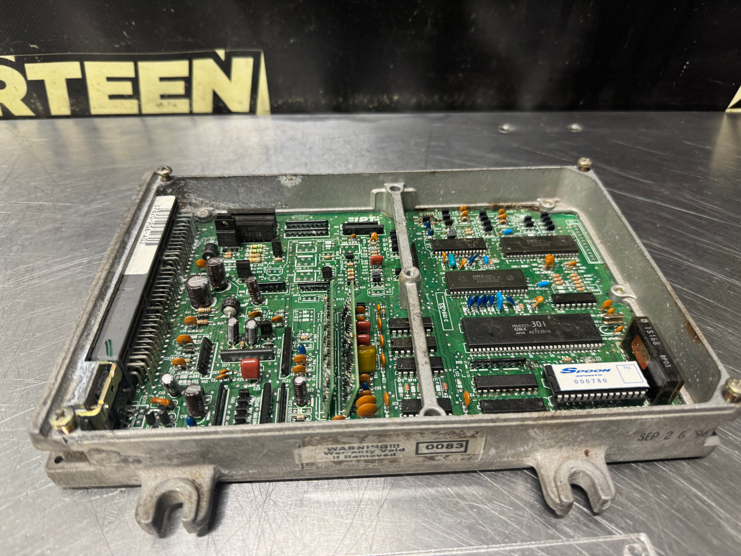 OBD1 HONDA P06 ECU CHIPPED AND SOCKETED WITH CLEAR COVER SPOON SPORTS #N902