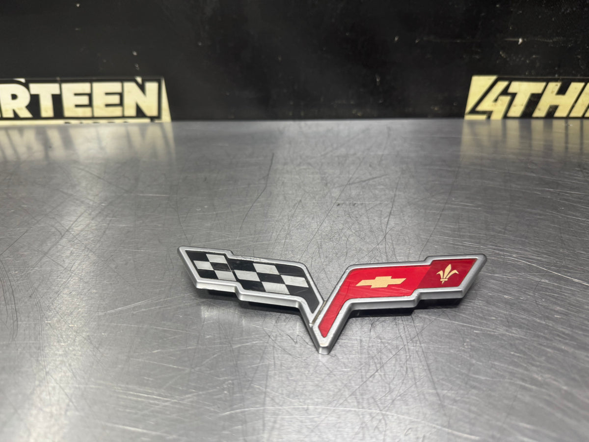 05-13 C6 CORVETTE FRONT BUMPER EMBLEM OEM #N988