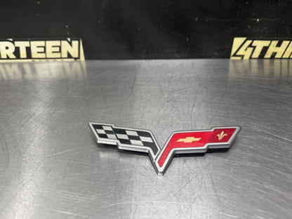 05-13 C6 CORVETTE FRONT BUMPER EMBLEM OEM #N988