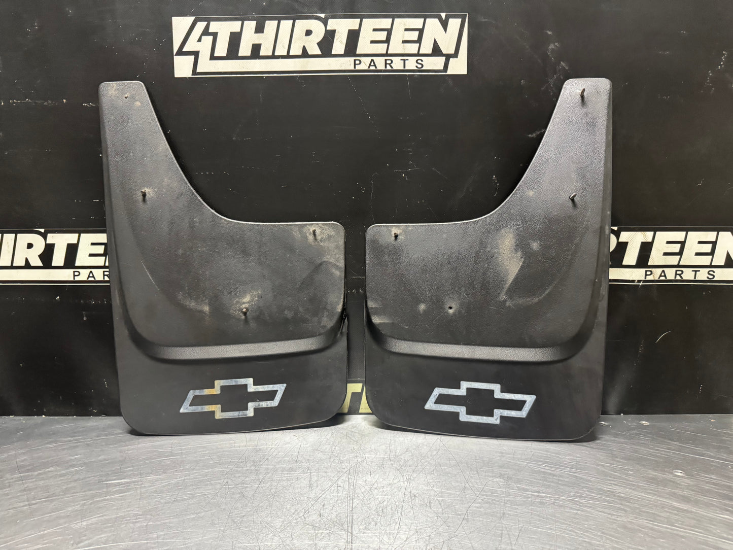 01-13 CHEVROLET SILVERADO REAR MUD FLAPS OEM #N567