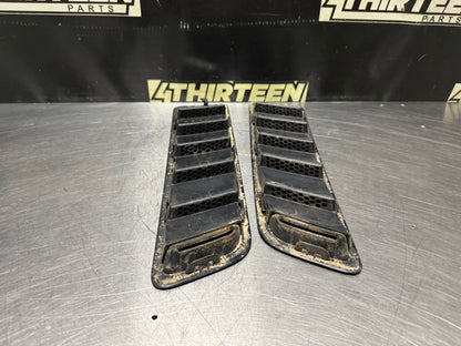 2013 FORD MUSTANG GT HOOD VENT LOUVERS PAIR BLCK OEM #N649