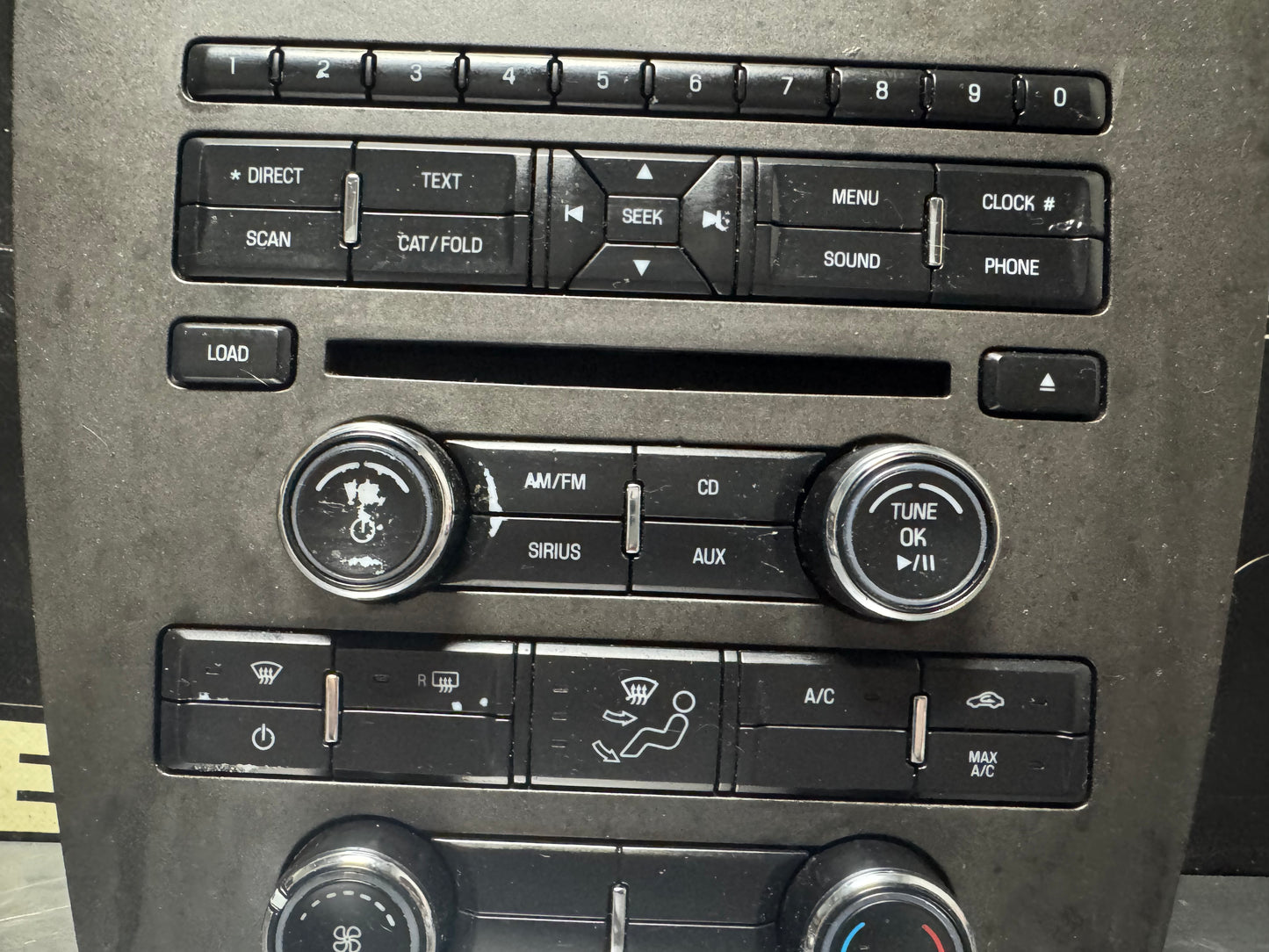 11-14 FORD MUSTANG RADIO TEMPERATURE CONTROL PANEL CR3T-18A802-JA OEM #N425