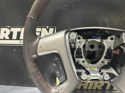 2010-2014 GMC YUKON DENALI HEATED WOODGRAIN STEERING WHEEL OEM 20779501 #N605