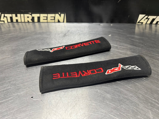 05-13 CORVETTE C6 SEAT BELT CUSHION COVERS #N254