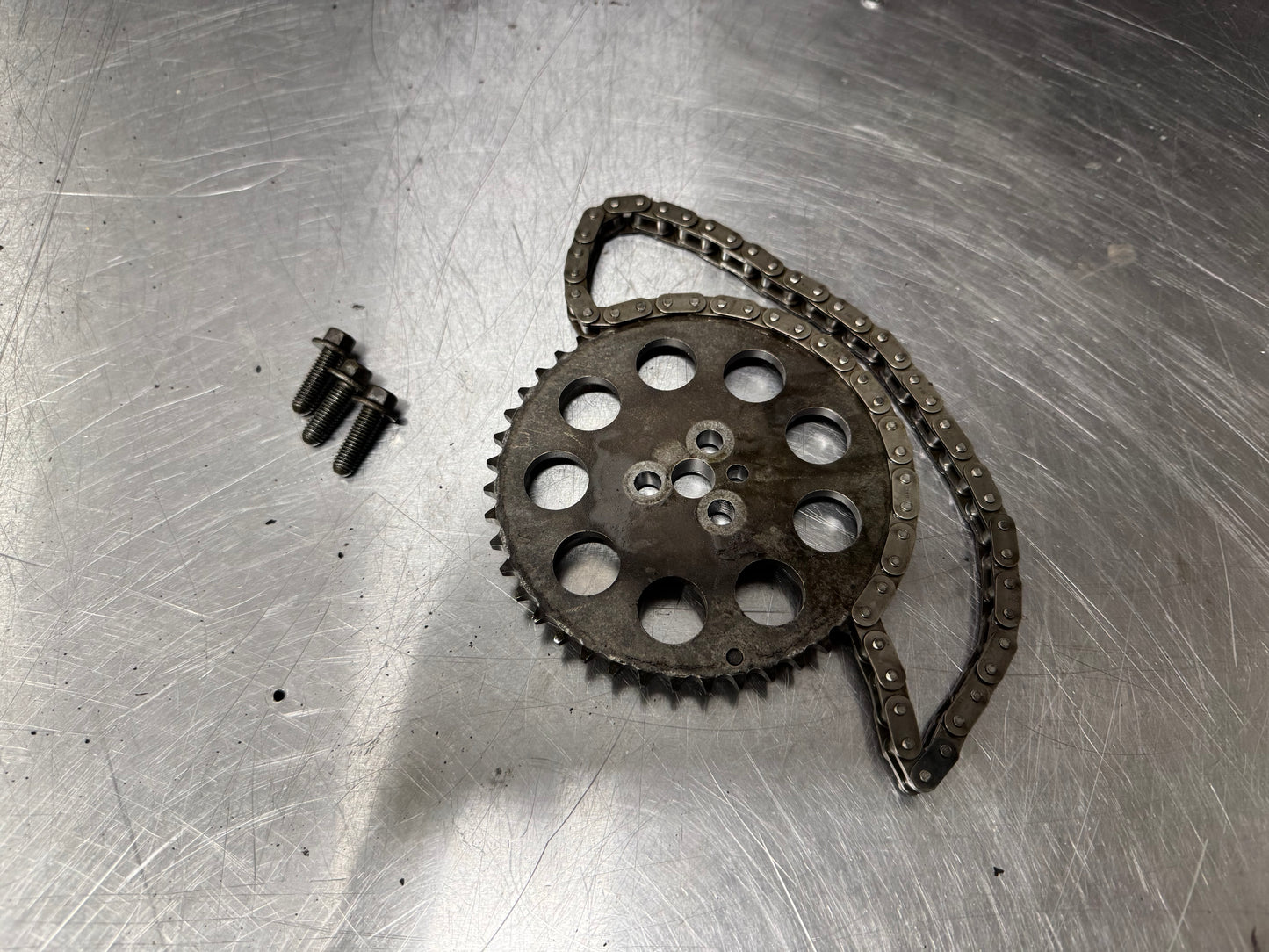 3 BOLT TIMING CHAIN WITH TIMING SPROCKET #N815