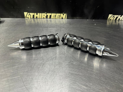 AFTERMARKET MOTORCYCLE SPIKE HANDLE BAR GRIPS FOR HARLEY DAVIDSON #N789