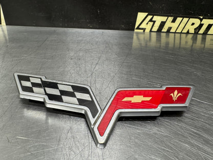 05-13 C6 CORVETTE FRONT BUMPER EMBLEM OEM #N988