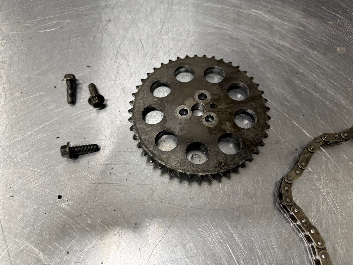 3 BOLT TIMING CHAIN WITH TIMING SPROCKET #N815