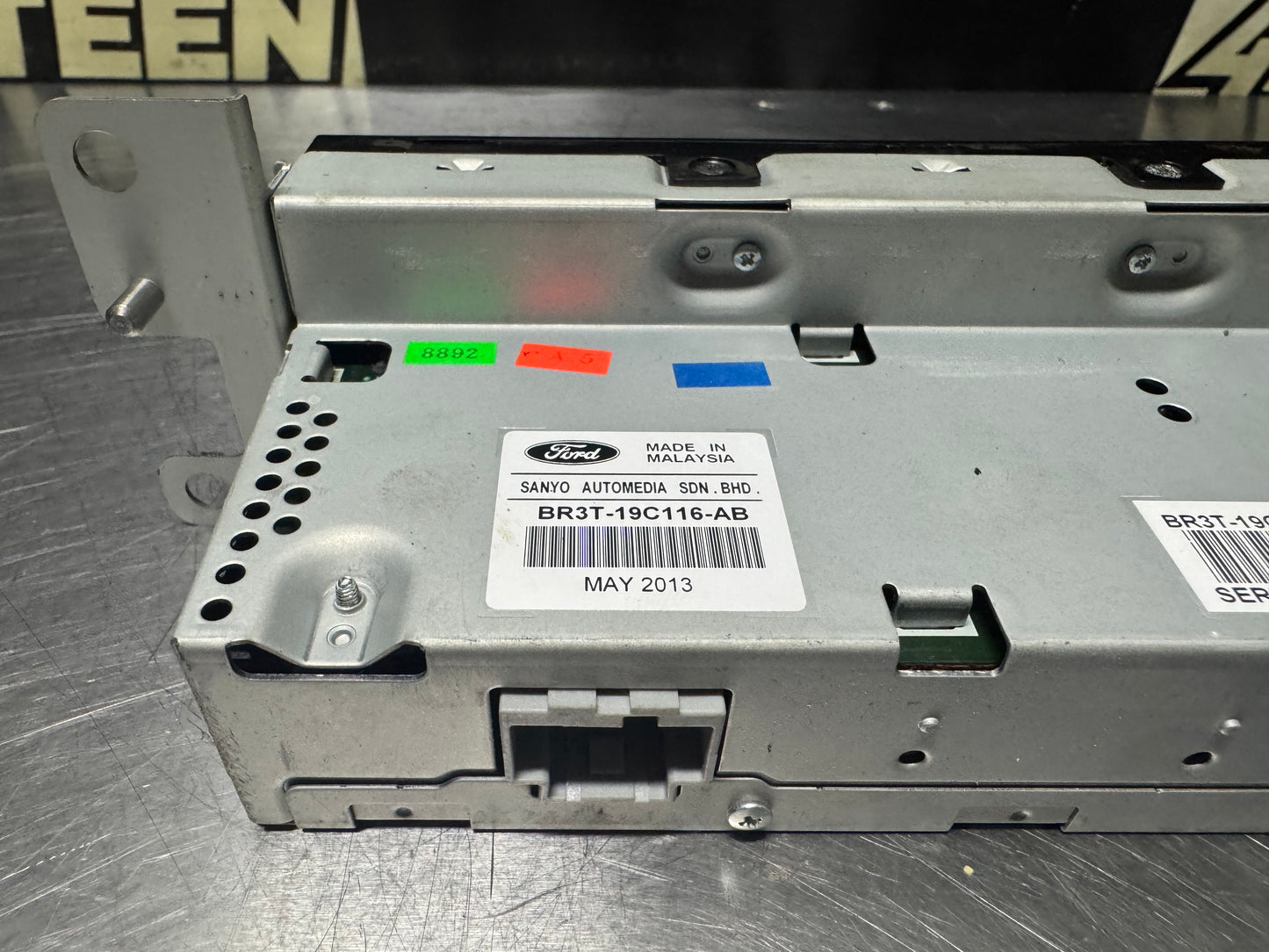 2013 FORD MUSTANG RADIO DISPLAY SCREEN BR3T-19C116-AB OEM #N419