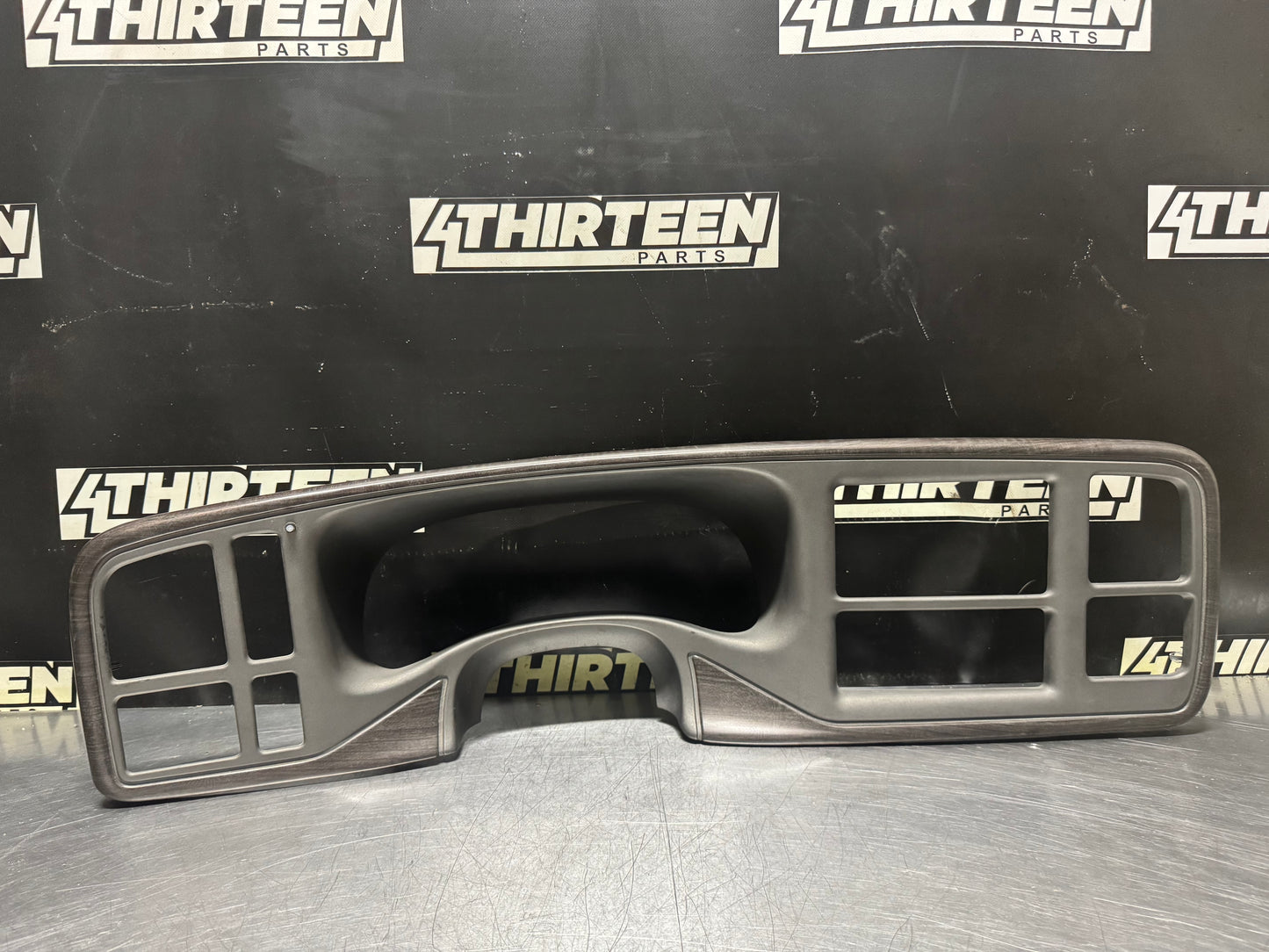03-06 CHEVY SILVERADO GMC SIERRA GAUGE CLUSTER DASH BEZEL WOOD GRAIN OEM #N563