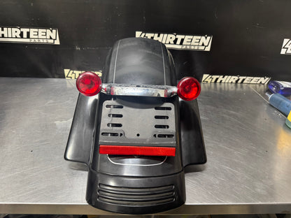 2010 HARLEY DAVIDSON STREET GLIDE REAR FENDER W/ LIGHTS OEM #N335