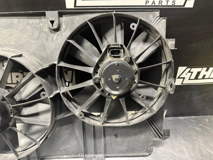 97-04 C5 CORVETTE DUAL RADIATOR FAN W/ SHROUD OEM #L491