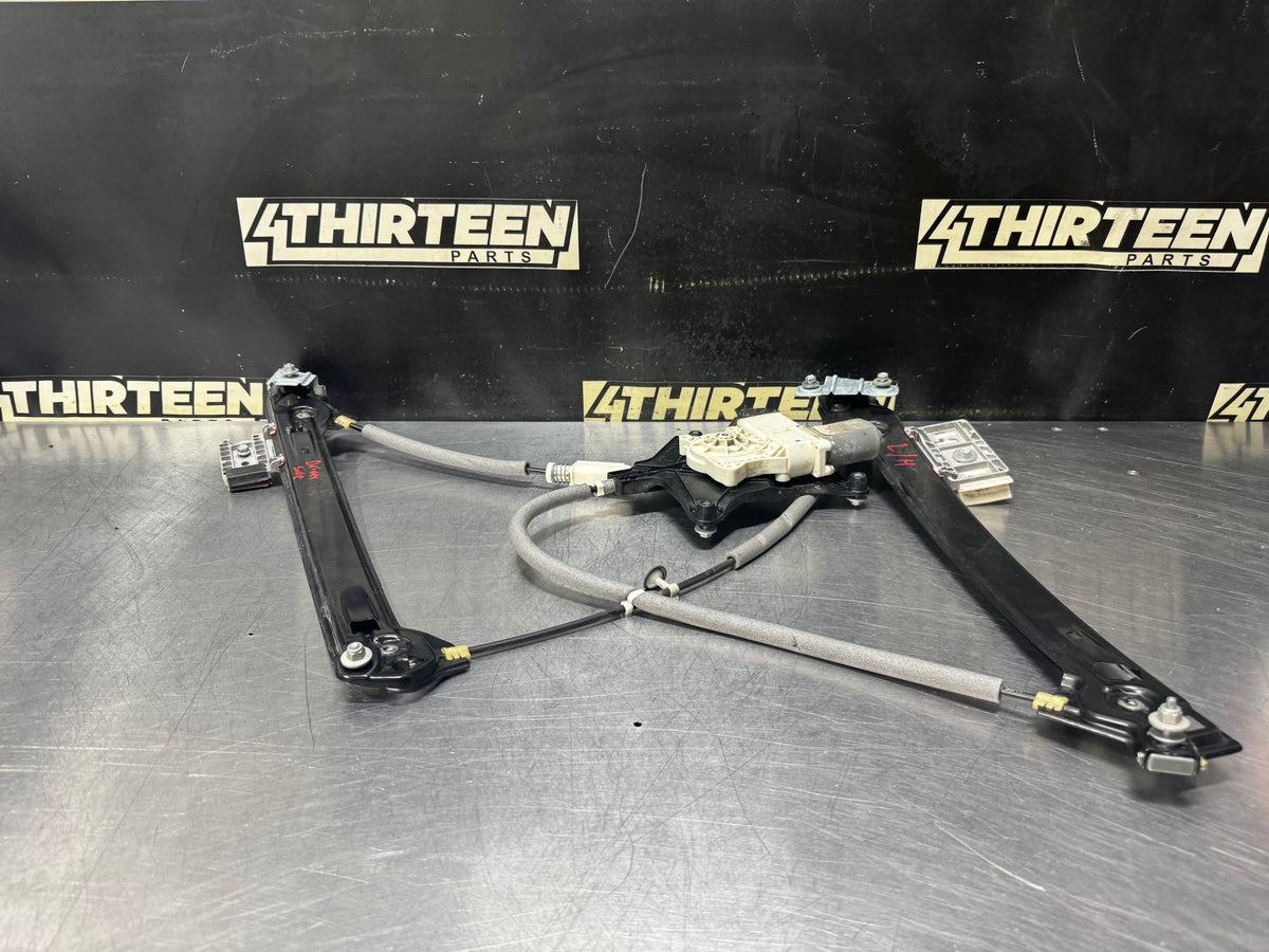 2015 FORD MUSTANG LH DRIVER SIDE WINDOW MOTOR REGULATOR ASSEMBLY OEM #V54