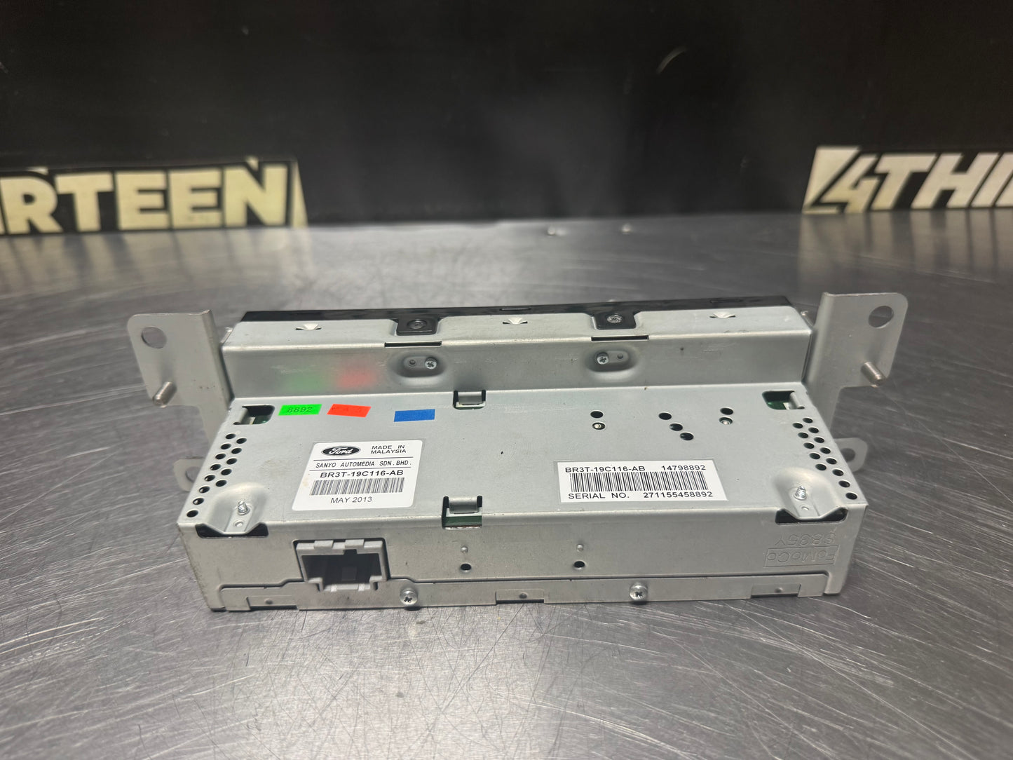 2013 FORD MUSTANG RADIO DISPLAY SCREEN BR3T-19C116-AB OEM #N419