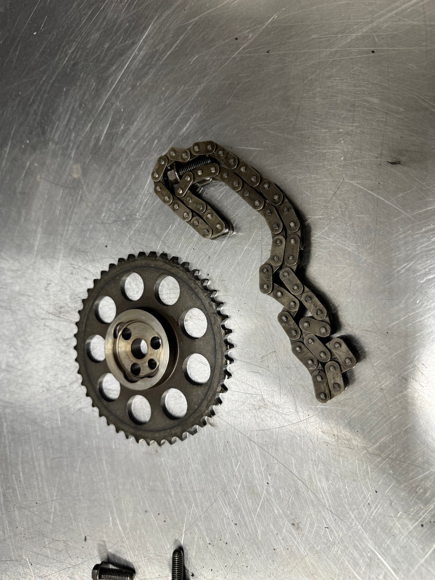 3 BOLT TIMING CHAIN WITH TIMING SPROCKET #N815