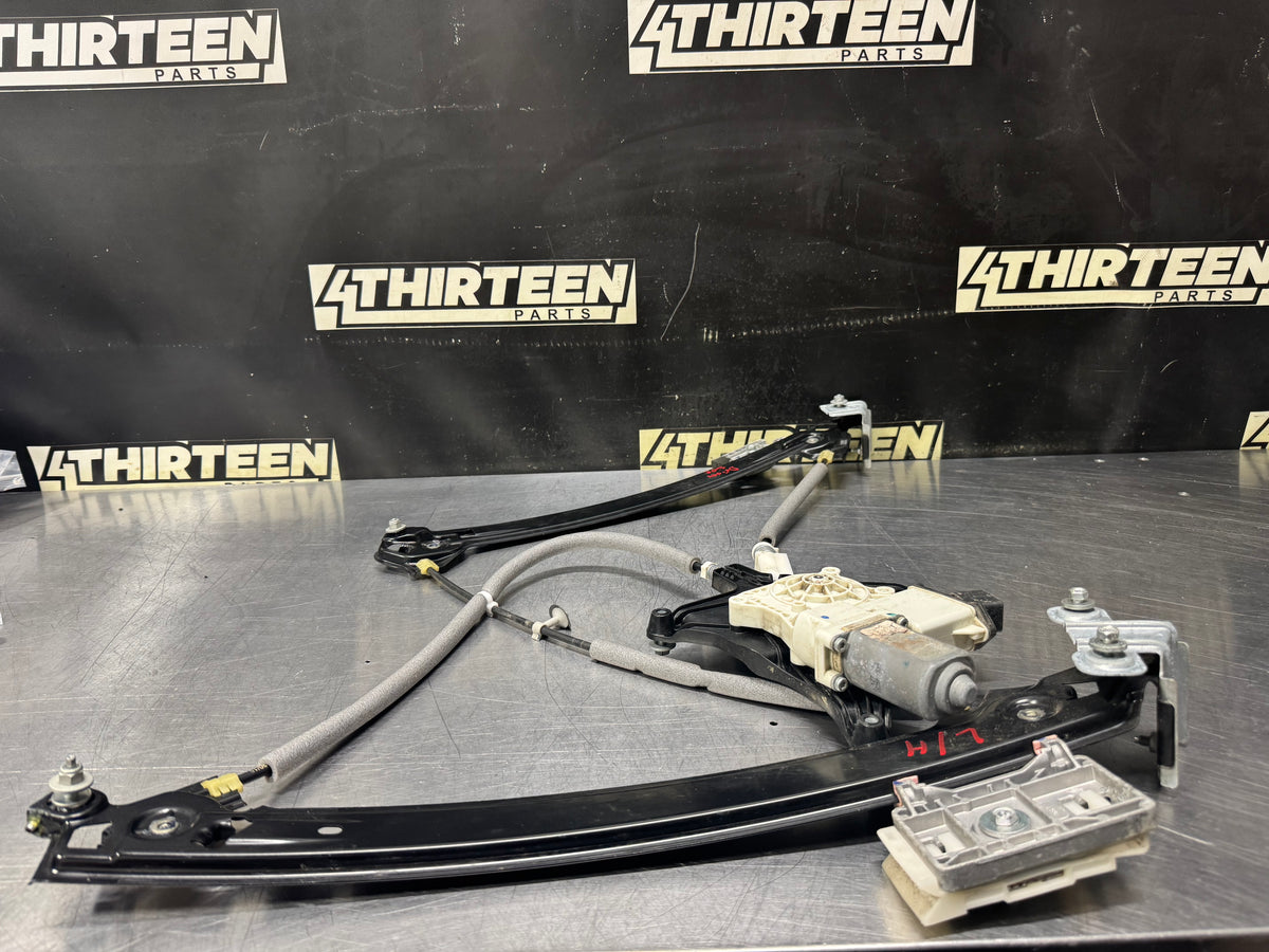 2015 FORD MUSTANG LH DRIVER SIDE WINDOW MOTOR REGULATOR ASSEMBLY OEM #V54