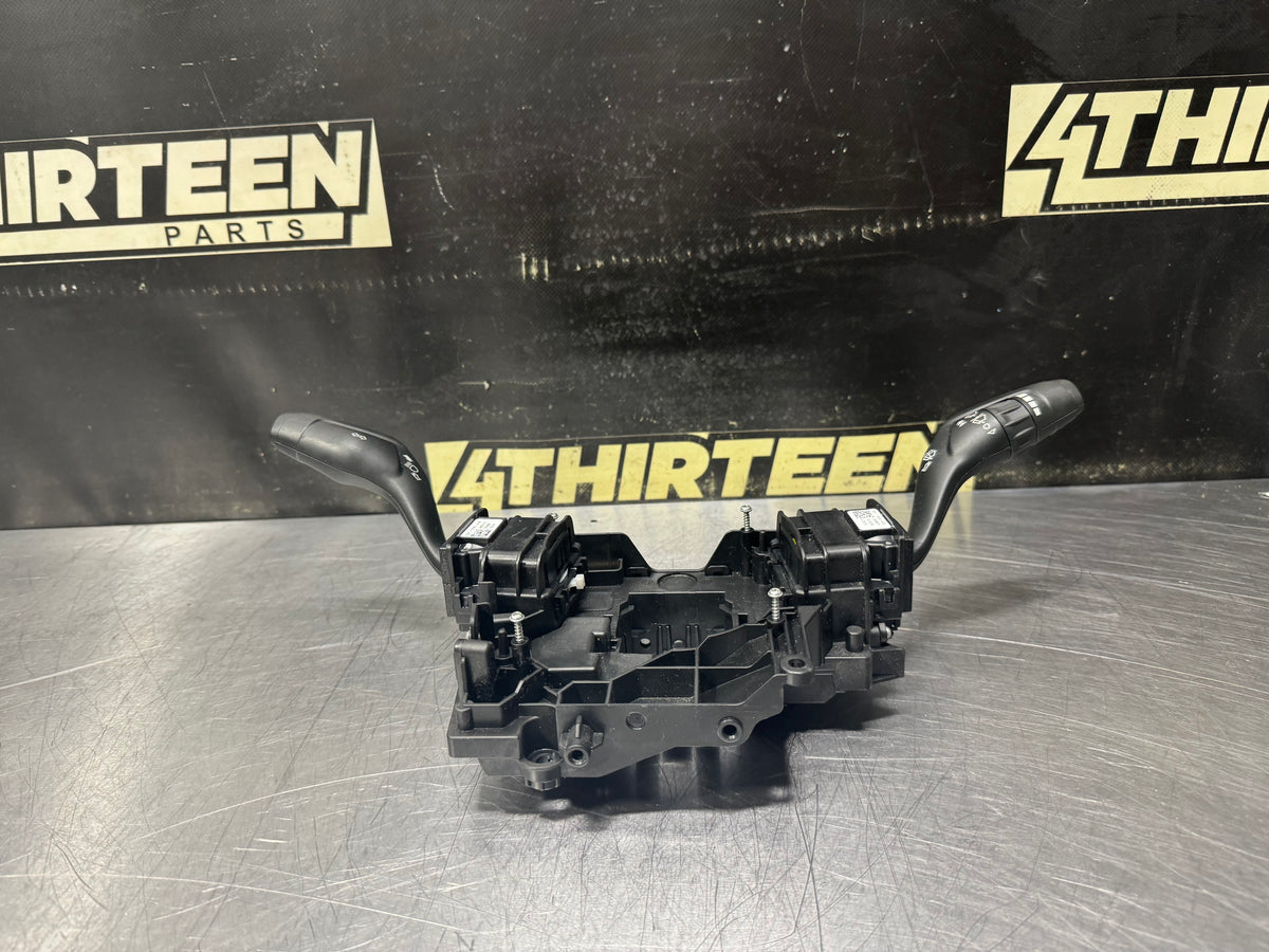 15-17 FORD MUSTANG GT STEERING COLUMN STALK BRACKET HOUSING WITH STALKS OEM #V2