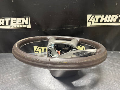 2010-2014 GMC YUKON DENALI HEATED WOODGRAIN STEERING WHEEL OEM 20779501 #N605