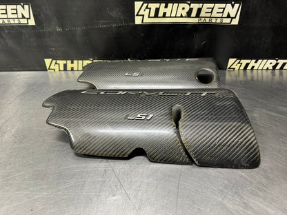 97-04 C5 CORVETTE ENGINE FUEL RAIL COVERS CARBON FIBER #N931