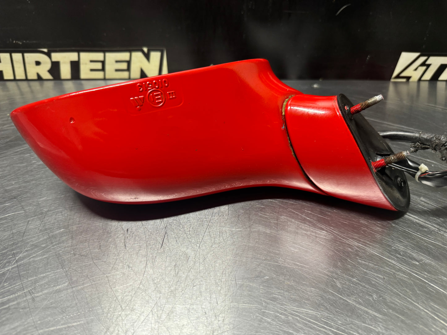 1997-2004 CORVETTE C5 LF DRIVER SIDE MIRROR TORCH RED OEM #N238