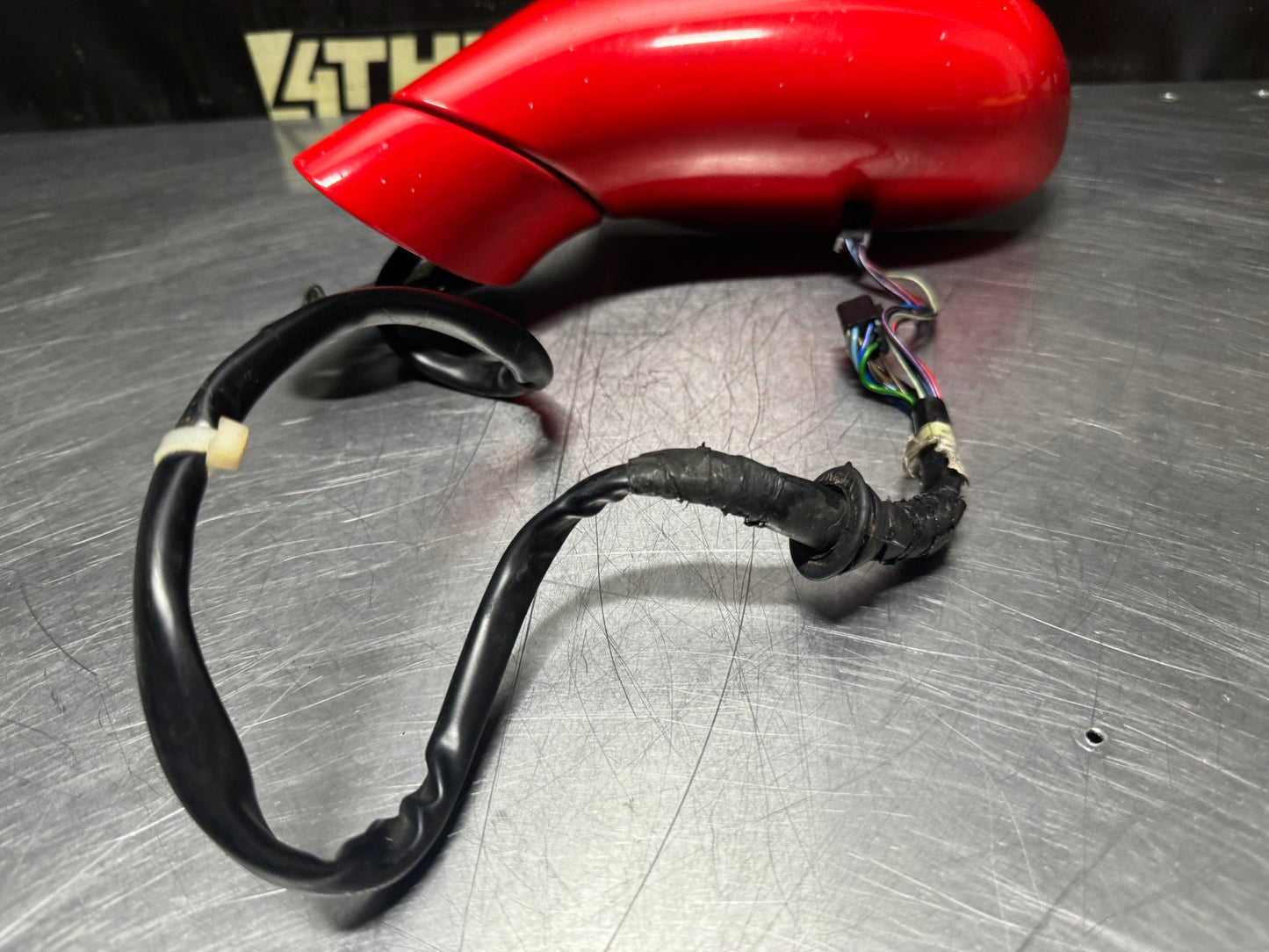 1997-2004 CORVETTE C5 LF DRIVER SIDE MIRROR TORCH RED OEM #N480