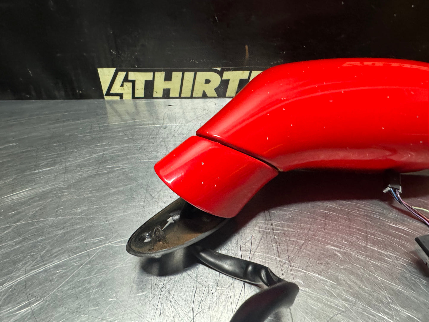 1997-2004 CORVETTE C5 LF DRIVER SIDE MIRROR TORCH RED OEM #N480