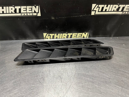 2013 FORD MUSTANG GT HOOD VENT LOUVERS PAIR BLCK OEM #N649