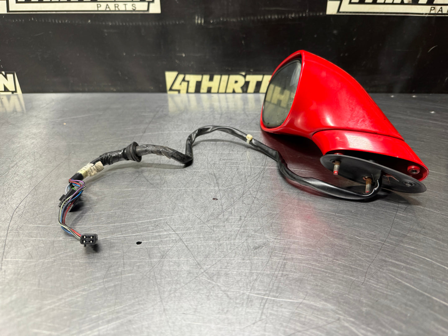 1997-2004 CORVETTE C5 LF DRIVER SIDE MIRROR TORCH RED #N738