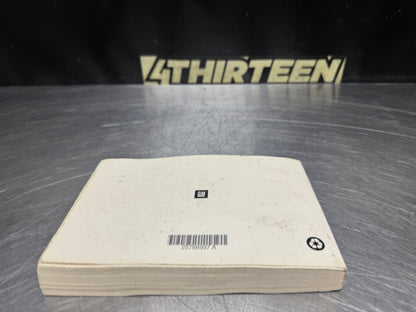 2009 C6 CHEVROLET CORVETTE OWNERS MANUAL OEM #N604