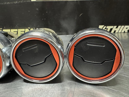 15-19 FORD MUSTANG CENTER DASH AIR VENTS SET OF 3 OEM #N760