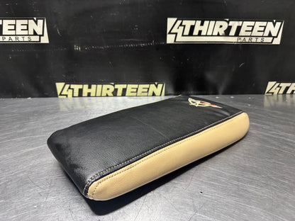 97-04 C5 CORVETTE CENTER CONSOLE LID ARMREST LEATHER COVER OEM #N521