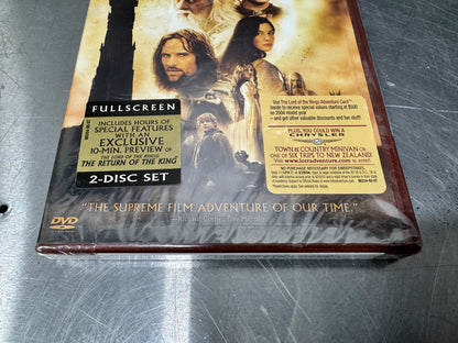 THE LORD OF THE RINGS THE TWO TOWERS 2 DISC SET NEW UNOPENED #L138